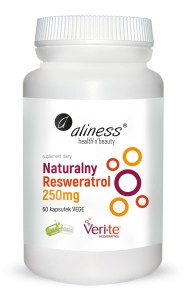 Aliness - Naturalny Resweratrol Veri-Te 250mg x 60 Vege caps.