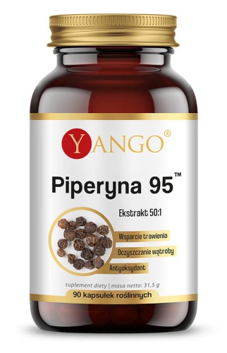 Yango - Piperyna 95 - 90 kaps. - ekstrakt 50:1 - Trawienie 2 mg be-effectve