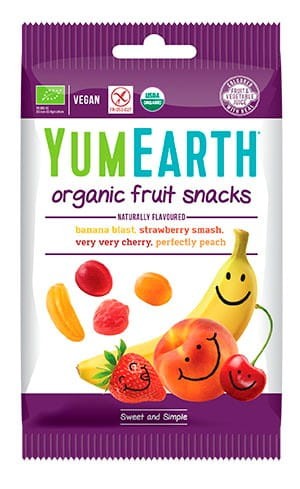 YumEarth - Żelki bez żelatyny EKO (Fruit Snacks) 50g be-effective