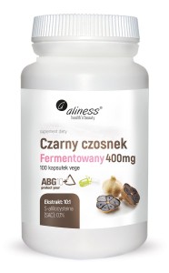 Aliness - Czarny czosnek fermentowany ABG10+® 400 mg x 100 kaps Vege