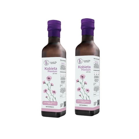 2x LoveLife Kobieta Premium - Kompozycja olejów - Włosy, Skóra, Paznokcie be-effective