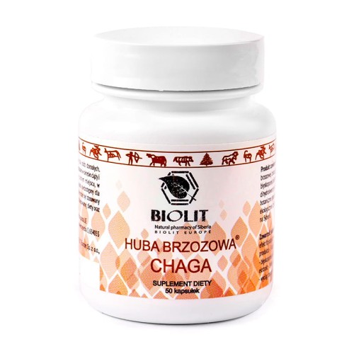 BIOLIT - Chaga – Huba Brzozowa -50 kapsułek be-effective