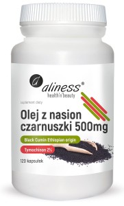 Aliness - Olej z nasion czarnuszki 2% 500 mg x 120 caps