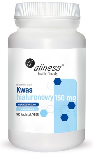 Aliness - Kwas hialuronowy niskocząsteczkowy 150 mg x 100 tabletek vege be-effective
