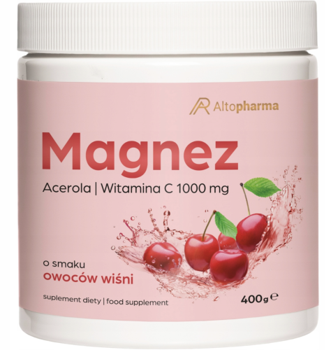 AltoPharma - Cytrynian Magnezu Wiśnia - w proszku 400g be - efective