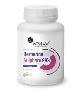 Aliness - Berberine Sulphate 98% 400 mg x 60 vege caps