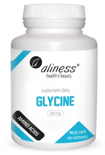Aliness - GLYCINE 800 mg x 100 Vege Caps be-effective