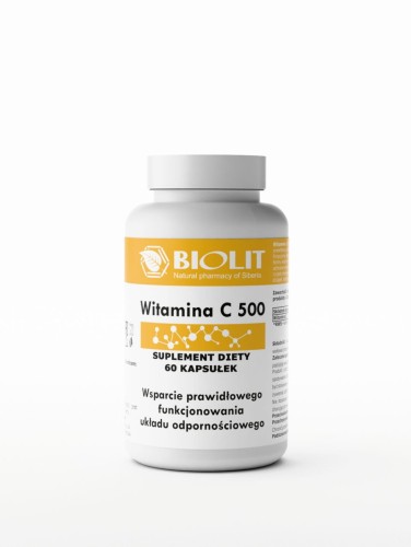 BIOLIT - Witamina C 500 - 60 kapsułek be-effective