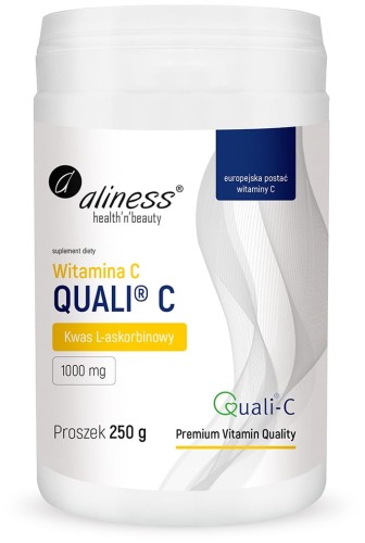 Aliness - Witamina C Quali-C® 1000mg (kwas L-askorbinowy) x 250 g proszek - be-effective