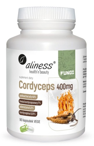 Aliness - Cordyceps 40/7/0,2/0,01, 400mg x 90 be-effective