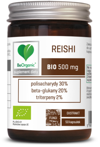 BeOrganic - BeOrganic, Reishi BIO ekstrakt 30/20/2 500mg be-effective