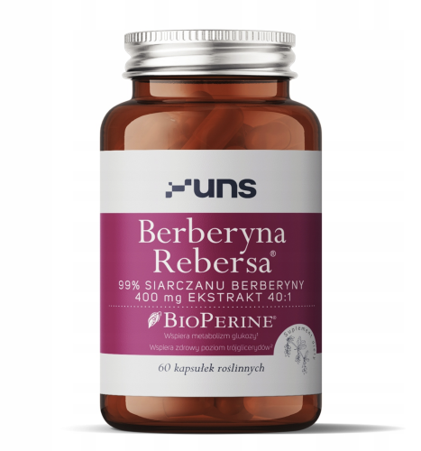 UNS - BERBERYNA + BIOPERINE (60 kaps. vege) be-eddective