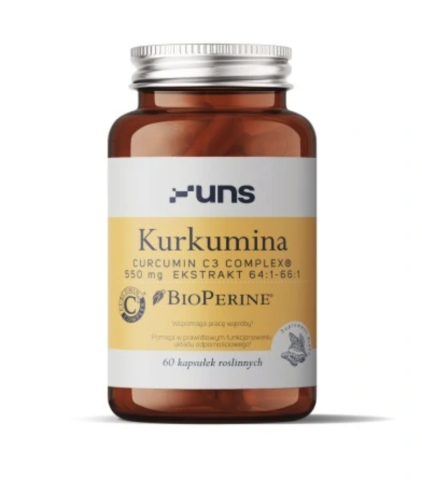 UNS Kurkumina + Bioperine (60 kaps. vege) be-effective