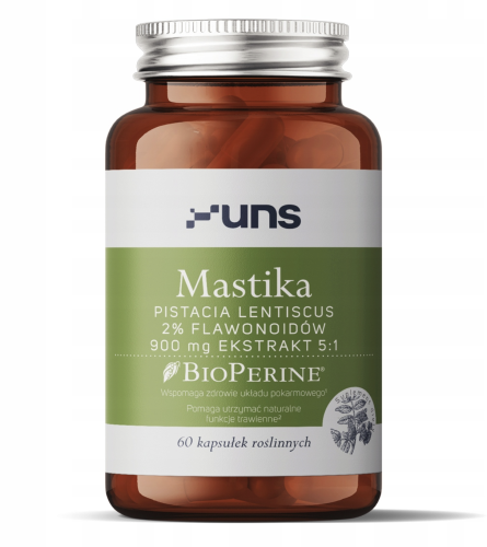 UNS - Mastika + Bioperine (60 kaps. vege) be-effective