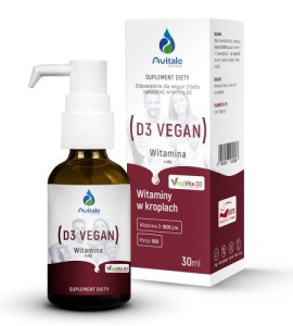Avitale -  Naturalna witamina D3 VEGAN 1000 j.m. 30 ml