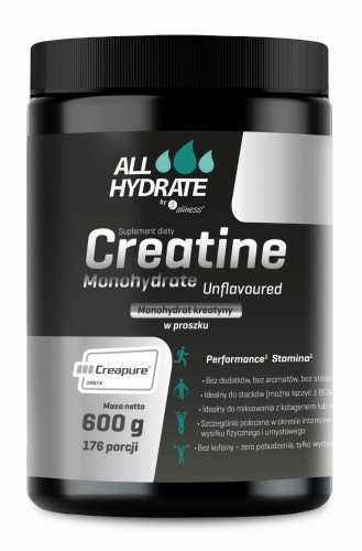 ALLHydrate - Creatine (Creapure®) 600g, 176porcji  be-effective