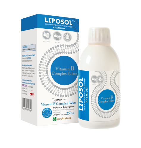 Liposol - Liposomalna Wit. B Complex Folate - 250ml be-effective