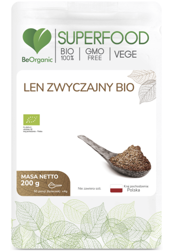 BeOrganic - Len zwyczajny (siemię lniane) BIO be-effectiive
