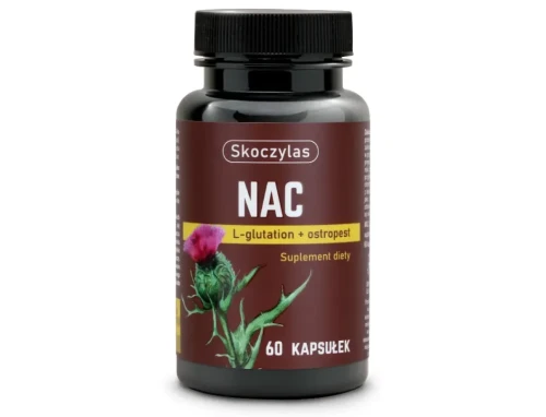 Skoczylas - NAC L-glutation, ostropest - 60 kaps be-effective