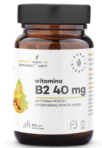 Aura Herbals - Witamina B2 R-5-P 40 mg, ryboflawina, kapsułki 60 szt.