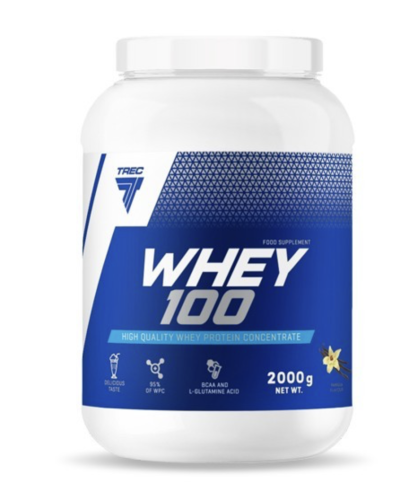 TREC - Odżywka białkowa - WHEY 100 VANILLA - Białko 2000g be-effective
