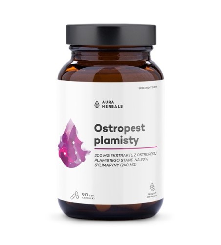 Aura Herbals - Ostropest plamisty, 80% Sylimaryny, kapsułki 90 szt be - effective