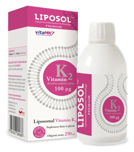 Liposol - Liposomalna Witamina K2 (Vita MK7) 100 uq 250 ml be-effective