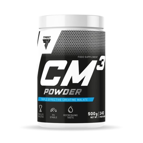 TREC - CM3 POWDER - Jabłczan kreatyny w proszku 500g - JAR PINE be-effective