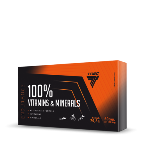 100% VITAMINS &amp; MINERALS 60cap (ENDURANCE) be-effective