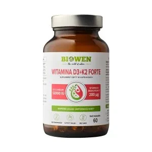 Biowen - Witamina D3 + K2 Forte Biowen 12000 IU – 60 kapsułek be-effective