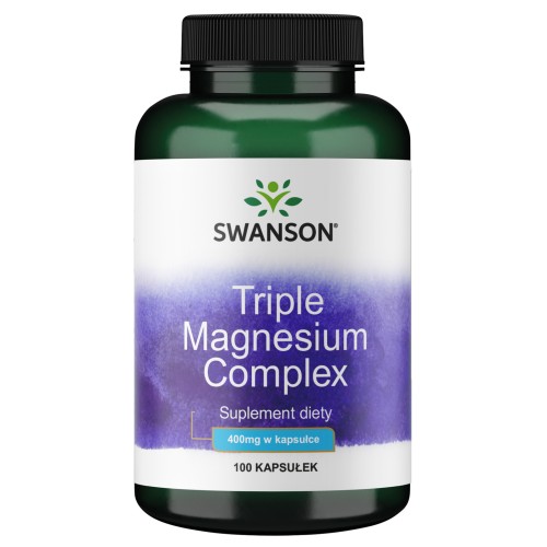 SWANSON - Triple Magnesium complex 100 kaps be-effective