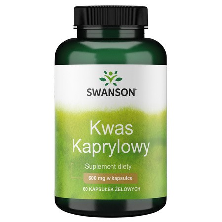 SWANSON - Kwas kaprylowy 600mg - 60 kaps be-effective
