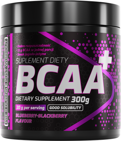 Laborell - BCAA+ jagoda jeżyna 300g be-effective