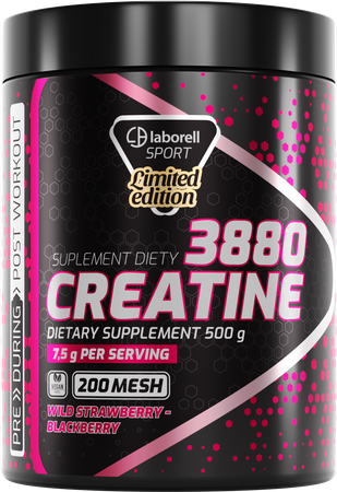 Laborell - Creatine monohydrate poziomka-jeżyna 500g be-effective