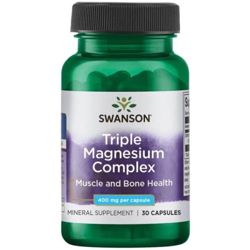 SWANSON Triple Magnesium Complex 30 kaps  be-effective