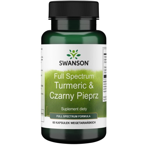 SWANSON FS Turmeric Czarny pieprz 60 kaps be-effective