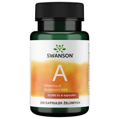 SWANSON Witamina A 10.000IU 250sgels be-effective