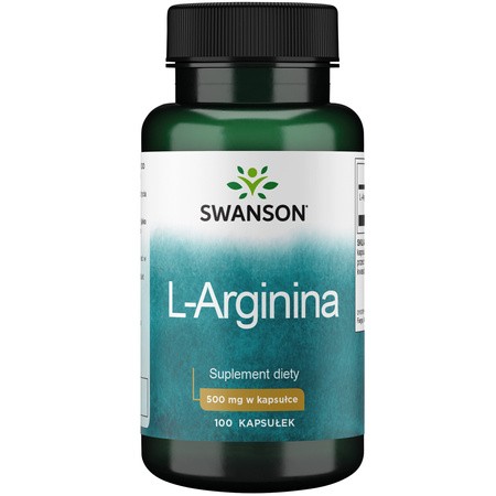 SWANSON L-arginina 500mg - 100kaps be-effective