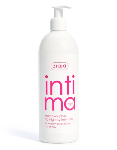 ZIAJA - kremowy płyn do higieny intymnej z kwasem mlekowym - ochronny - 500ml  be-effective