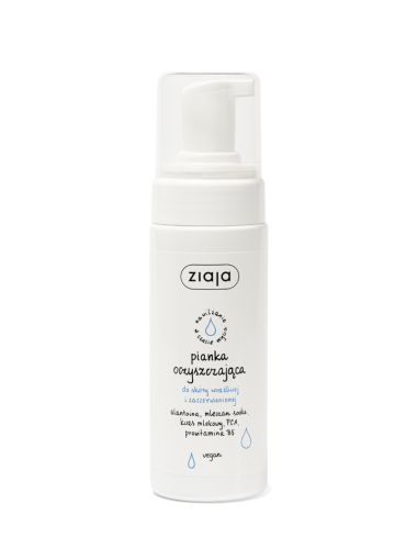 ZIAJA - Pianka oczyszczająca do skóry wrażliwej biała - 150 ml be-effective