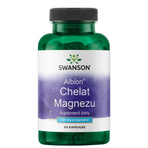 SWANSON Albion Chelat Magnezu 133mg 90 kaps. be-effective