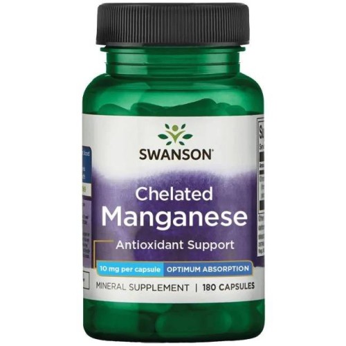 SWANSON Albion Chelat Manganu 10mg 180kaps be-effective