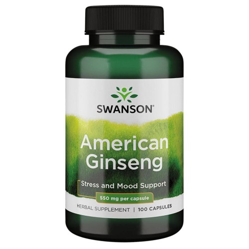 SWANSON American Ginseng 550mg 100kaps be-effective