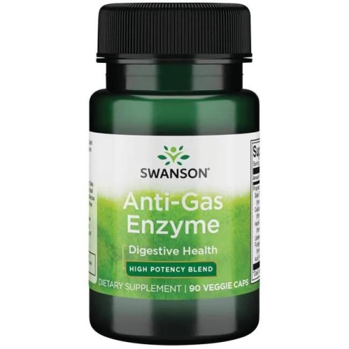 SWANSON Anti-Gas Enzyme 90 kaps. be-effective