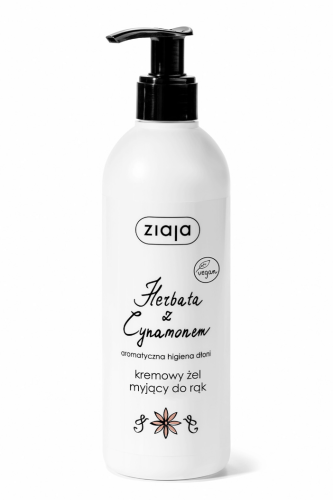 ZIAJA - Kremowy żel myjący do rąk herbata z cynamonem - Mydło - 270 ml be-effective