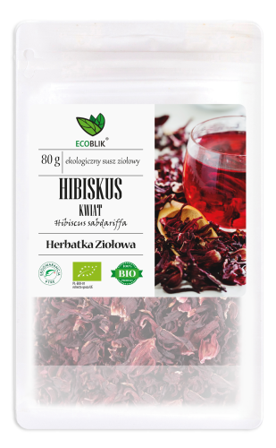 EcoBlik - Hibiskus kwiat EKO 80g be-effective