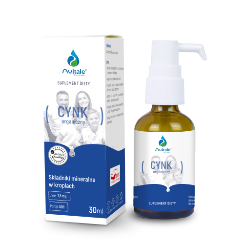 Avitale - Cynk (Glukonian cynku) 7,5mg - 30ml be-effective