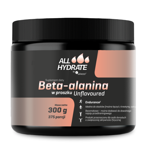 ALLHydrate - Beta-Alanina 300g proszek - 375 porcji be-effective