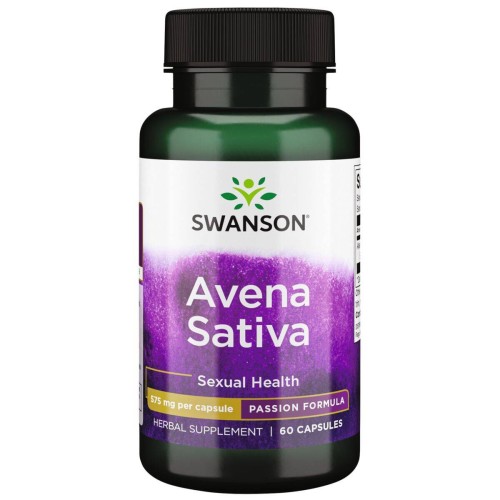 SWANSON Avena Sativa 575mg 60 kaps be-effective