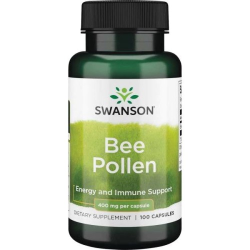 SWANSON Bee Pollen (pyłek pszczeli) 400mg 100kaps be-effective
